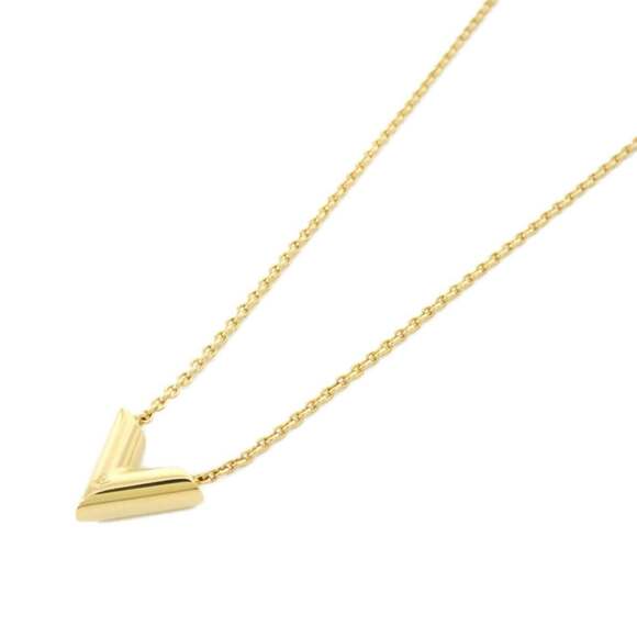 LOUIS VUITTON Gold Necklace